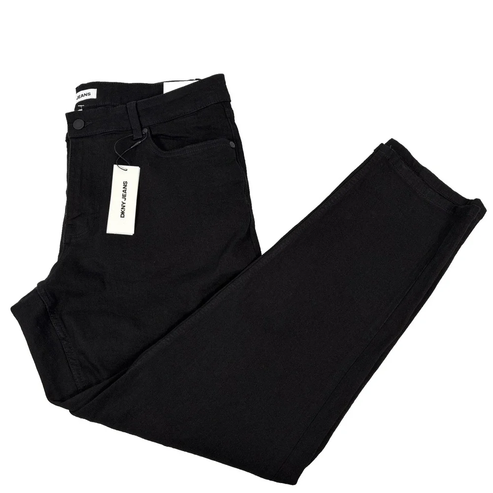 New Mens DKNY Jeans Bedford Slim Black Denim Size 36x30 NWT $79